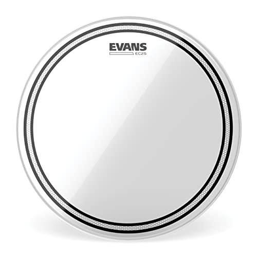 Evans evans tt06ec2s Edge Control Tom drum sierść, przeźroczysty TT10EC2S
