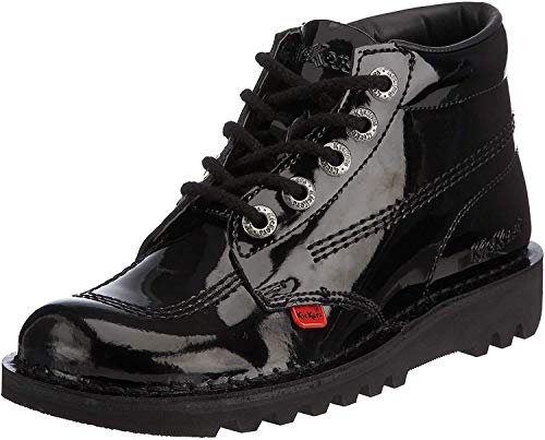 Kickers Damskie botki Kick Hi Classic, Czarny patent, 39 EU