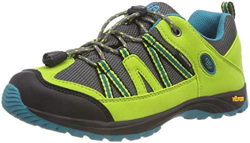 Brütting OHIO LOW Uniseks - dzieci Półbuty trekkingowe i turystyczne, cytrynowy/szary/niebieski, 31 EU