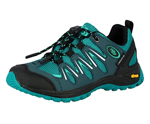 Brütting Expedition Kids Uniseks - dzieci Buty outdoorowe i trekkingowe, kolor Petrol/czarny, 28 EU