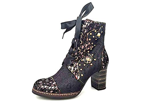 Laura Vita Damskie botki Elceao 03, Czarny Noir Noir Noir, 40 EU