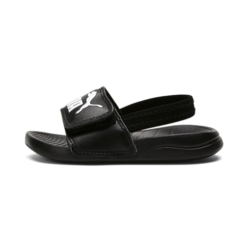 PUMA Unisex Baby Popcat 20 pasek z tyłu Ac Inf Slide Sandały, Czarna puma, biała puma - 27 EU
