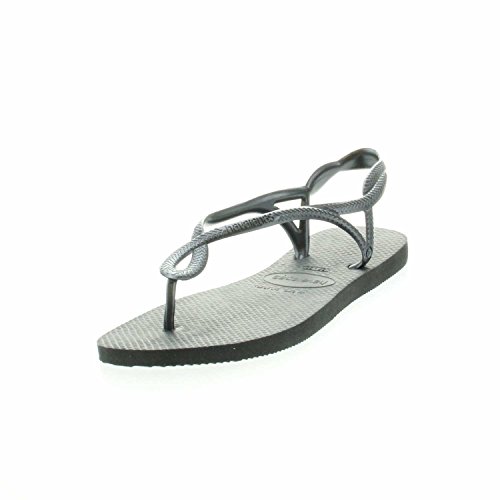 Havaianas Damskie japonki Luna, czarny - czarny Black - 41/42 EU