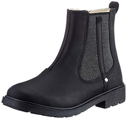 Clarks dziewczęce kozaki Astrol Orin K Chelsea, czarny - czarna skóra - 33 EU