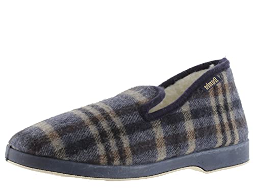 victoria Męskie wygodne Cuadros F/Lana Low-Top kapcie, Marino Blue, 39.5 EU
