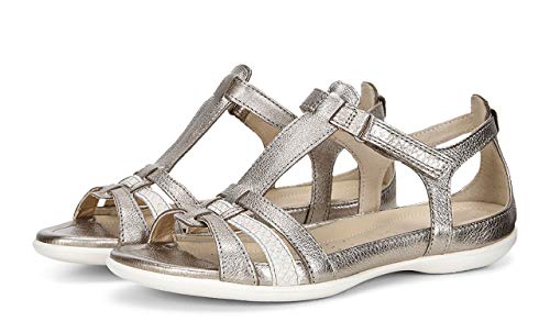 ECCO Damskie buty typu sneaker Flash, Ciepła szara, metaliczna spódnica, 37 eu