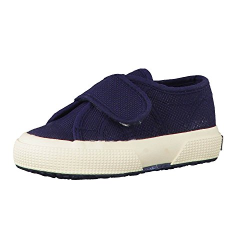 Superga 2750 Bvel, dziecięce sneakersy, niebieski - Blau 933 Navy - 21 EU Schmal