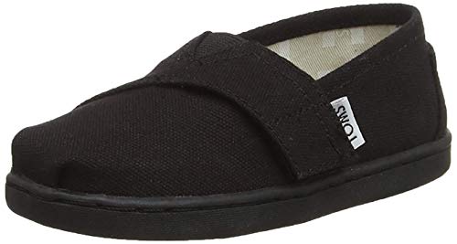 TOMS Unisex dzieci Alpargata Core espadryle, Czarne czarne płótno 001-23 EU