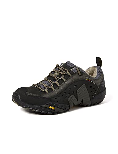 Merrell Męskie buty trekkingowe Intercept, Gładka czerń, 44.5 eu