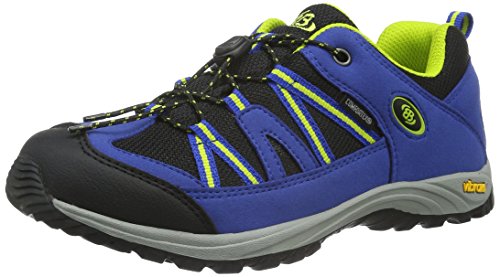 Brütting Uniseks Dziecięce OHIO LOW, Trekkingi, Niebieski/Czarny/Cytrynowy, 40 EU