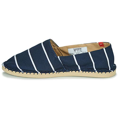 Havaianas Unisex Origine Stripes espadryle Wedge Sandal, granatowy, 35 EU Schmal