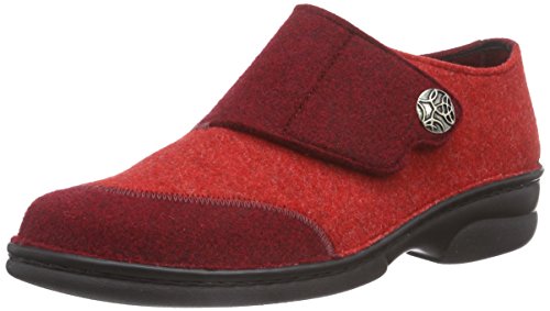 Berkemann Jarla damskie wysokie kapcie, czerwony - Rot Rot Patch 242-41.5 EU
