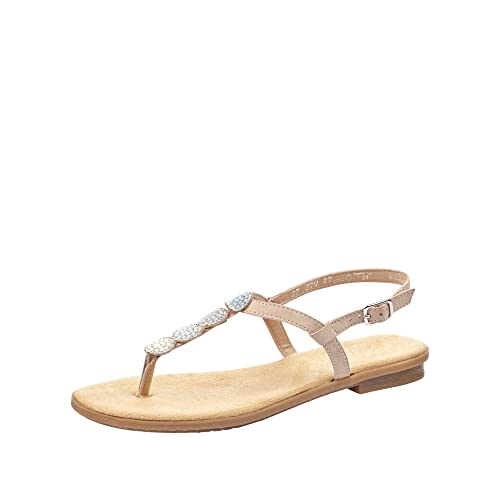 Rieker 64211-31 japonki damskie, czerwony - Rot Altrosa 31-37 EU