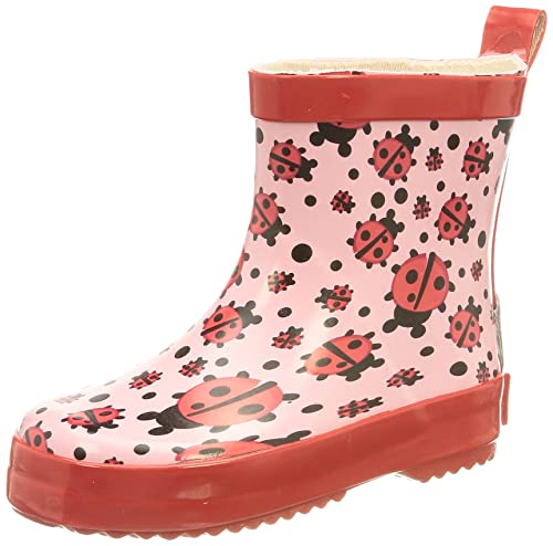 Playshoes dziewczęce kalosze biedronki wsuwane, różowy - 22 EU
