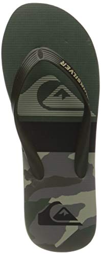 Quiksilver Męskie klapki Molokai Panel Flip-Flop, zielony - Green Black Green - 39 eu