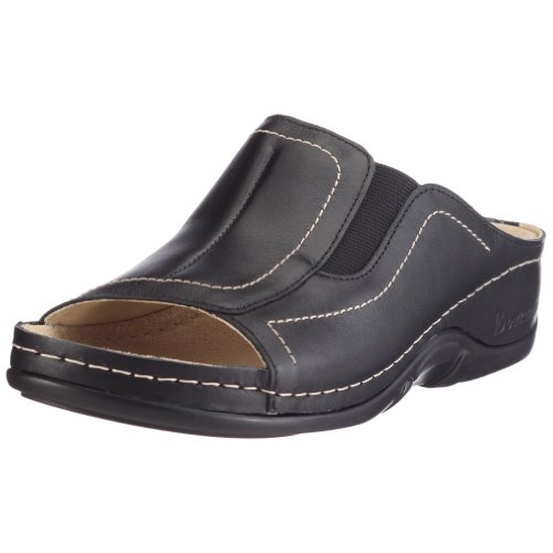 Berkemann Isabella klapki damskie, czarny, czarny, 926, 37.5 EU