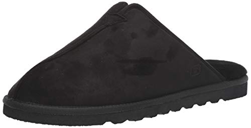 Skechers Renten Palco męskie kapcie, Czarny zamsz z mikrofibry, 39.5 EU