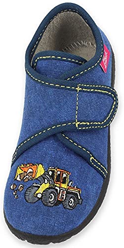 Beck Chłopięce koparki niskie kapcie, niebieski niebieski 34, 27 EU