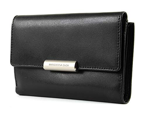 Mandarina Duck Damski portmonetka Hera 3.0, 4 x 10 x 15 cm, czarny - czarny Black - 10x21x28.5 cm (B x H x T)