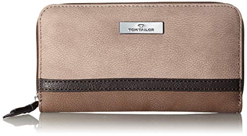 TOM TAILOR - Womenswear ELIN portfel damski, brązowy, 20x2,5x10,5