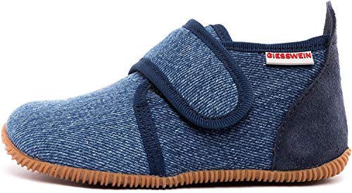 GIESSWEIN Unisex dziecięce buty ze strasem slim fit wysokie kapcie, Jeans, 20 EU