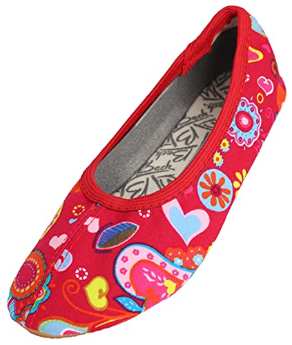 Beck Dziewczęce buty gimnastyczne Fantasy, Czerwony czerwony 07, 35 EU