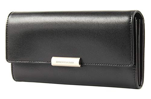 Mandarina Duck Damski portfel Hera 3.0 Portafoglio 4 x 10 x 15 cm, czarny, 19,5x10x2 (L x H x W)