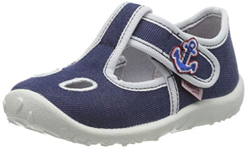 Superfit Chłopięce Spotty niskie kapcie, niebieski - Niebieski Niebieski 80 - 18 EU