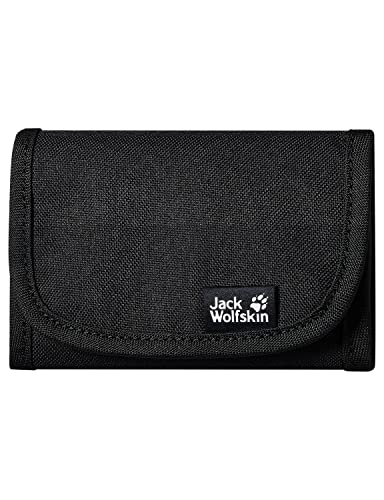 Jack Wolfskin Unisex – Portfel Mobile Bank, Czarny, Jeden Rozmiar