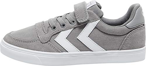 Hummel Buty dziecięce Slimmer Stadil Low Jr Sneaker uniseks, szary - Frost Grey - 29 EU