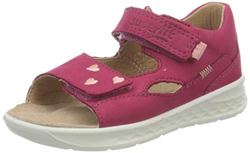 Superfit Dziewczęce sandały LAGOON, czerńona pomarańcza, 21 EU