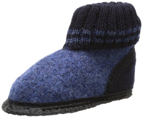 Beck Unisex dziecięce kapcie Ötzi, niebieski niebieski 34, 35 EU