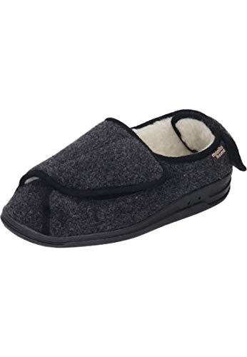 Manitu niskie kapcie unisex, czarny - Schwarz Schwarz 1-39 EU