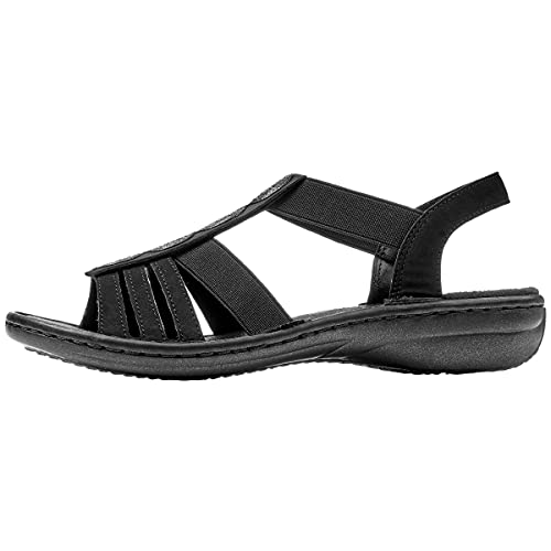 Rieker Sandały damskie 60870, Czarny 60870 00, 39 eu