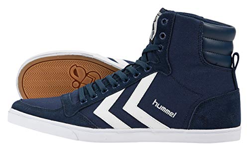 hummel Męskie buty Slimmer Stadil High-Top, niebieski - Blau Dress Blue White Kh - 48 EU