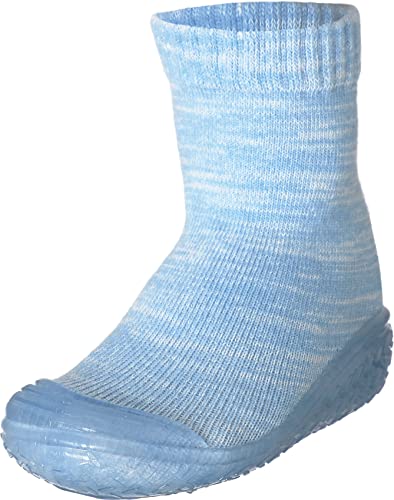 Playshoes Unisex dziecięce skarpetki, dziergane, wysokie kapcie, Niebieski Bleu 17, 20/21 EU