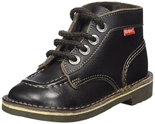 Kickers Unisex dziecięce kozaki Billy Velk, brązowy - Braun Marron Fonce Perm 92-29 EU