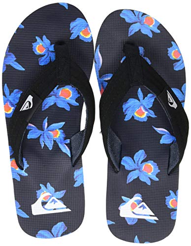 Quiksilver Męskie klapki Molokai Layback Flip-Flop, Black Blue White, 41 EU