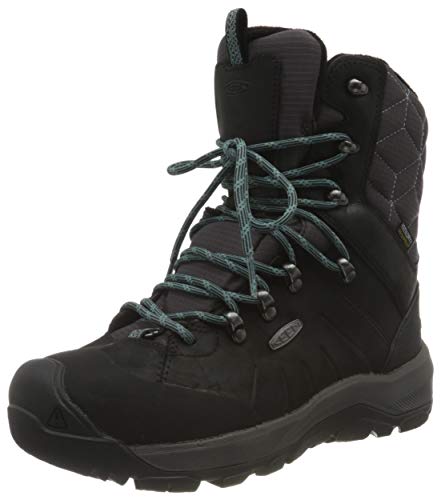 KEEN Damskie buty zimowe Revel 4 Polar Mid High, Black North Atlantic, 38 EU