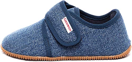 Giesswein Unisex dziecięce buty sportowe Senscheid Low-Top, niebieski - Jeans 527 - 37 eu