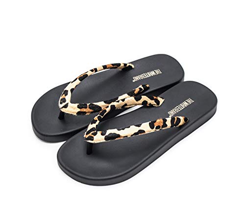 The White Brand Damskie japonki dzikie, wielokolorowa - Wielokolorowa pantera Leopard - 40 EU