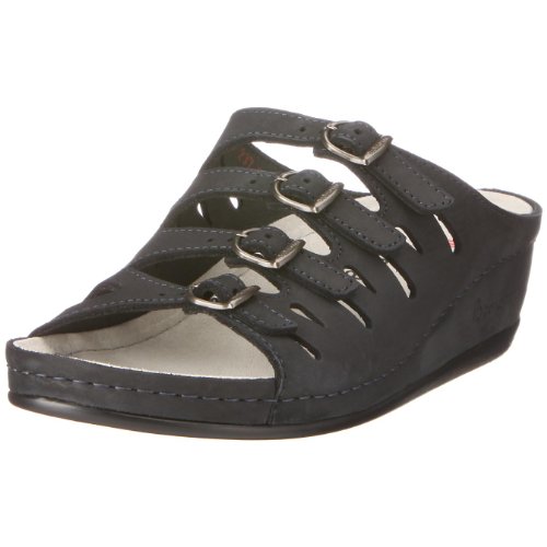 Berkemann Hassel klapki damskie, niebieski - Niebieski granatowy - 42 2/3 EU