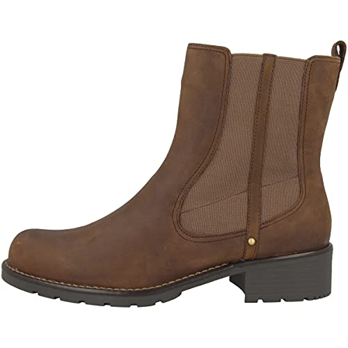 Clarks Orinoco Club damskie kozaki z krótką cholewką z zimną podszewką, klasyczne buty z półcholewką, brązowy - Braun Brown Snuff - 39 EU