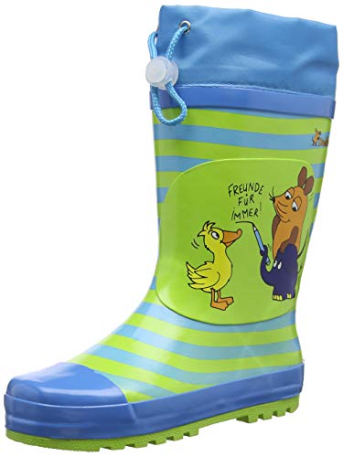 Playshoes Unisex dziecięce kalosze morskie, niebieski - niebieski - 24/25 EU