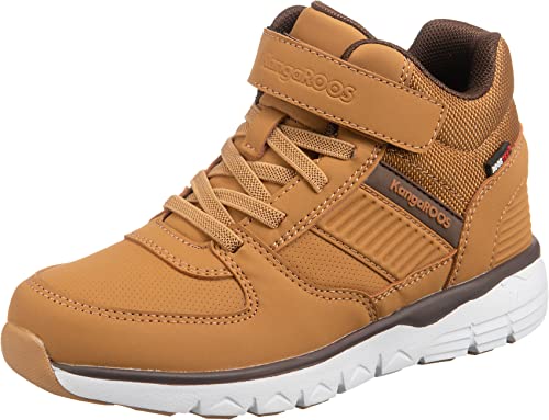 KangaROOS Sneakersy High K TS CASPO EV RTX dla chłopców, Tan Dk Brown, 36 EU