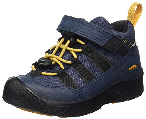 KEEN Unisex dziecięce buty Hikeport 2 Low Height, wodoodporne buty do chodzenia, Blue Nights Sunflower, 31 EU