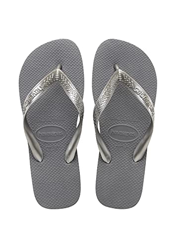 Havaianas Damskie japonki Top Tiras, srebrny - STEEL GREY - 25/26 EU
