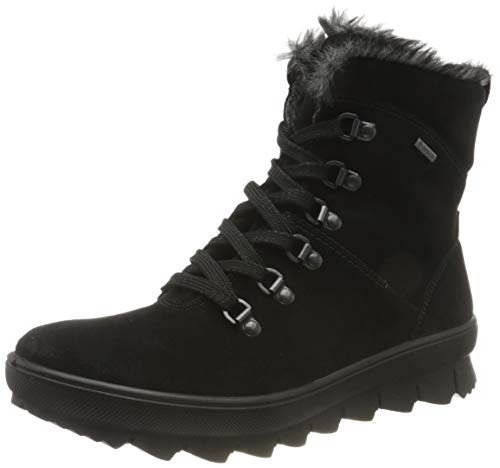 Legero Damskie buty zimowe Novara z ciepłą podszewką Gore-tex, Czarny czarny 000, 42.5 EU