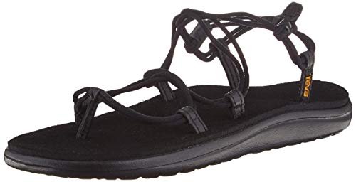 Teva Voya Infinity damskie kapcie z otwartym tyłem, czarne, czarne, czarne, czarne, rozmiar 45, Czarny czarny blk, 39 EU