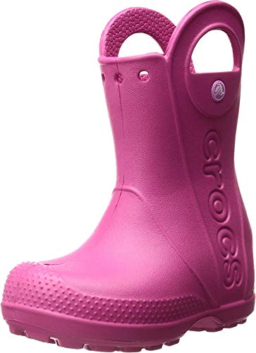 Crocs Unisex dziecięce Handle It Rain Boot kalosze, różowy, 22/23 EU